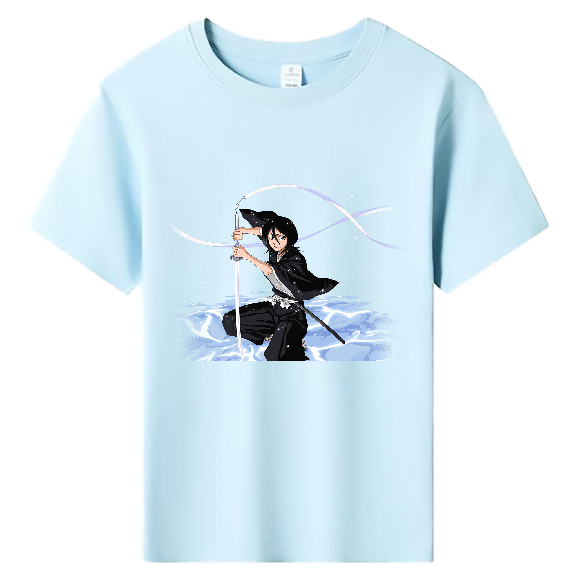 （画像用） ブリーチ 朽木ルキア BLEACH Kuchiki Rukia 綿100％キッズTシャツ（フロントプリント）